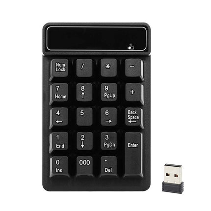 2.4Ghz Wireless Numeric Keypad Mechanical Feel Number Pad Keyboard 19 Keys