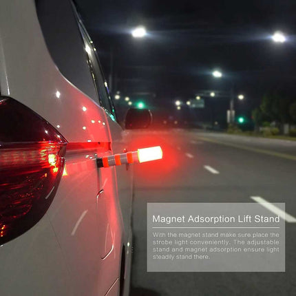 2PCS LED Car Emergency Roadside Warning Flash Strobe Lights Safety Beacon Flares