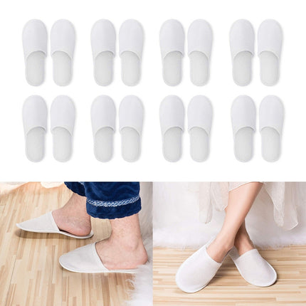 20 pairs SPA HOTEL GUEST SLIPPERS CLOSED TOE TOWELLING DISPOSABLE TERRY STYLE