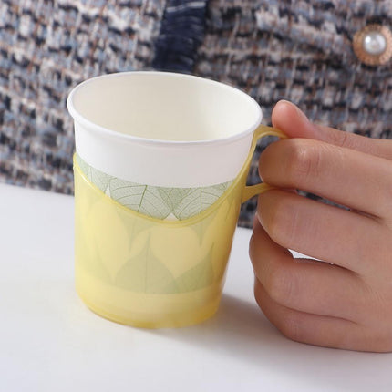 10pcs Anti-Scald Insulated Paper Cup Holder Heat Resistant Home Paper Cup Stand