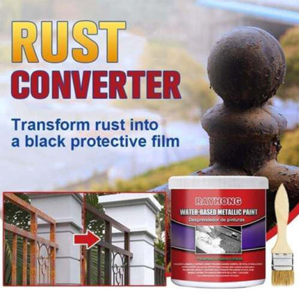 2PCS Car Rust-free Primer Water based Metal Rust Remover Metallic Paint