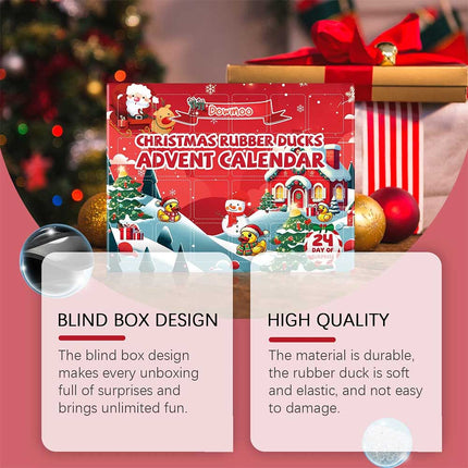 Rubber Duck 2025 Christmas Advent Calendar - 24 Days Countdown Calendar, Ideal Xmas Gift for All Ages