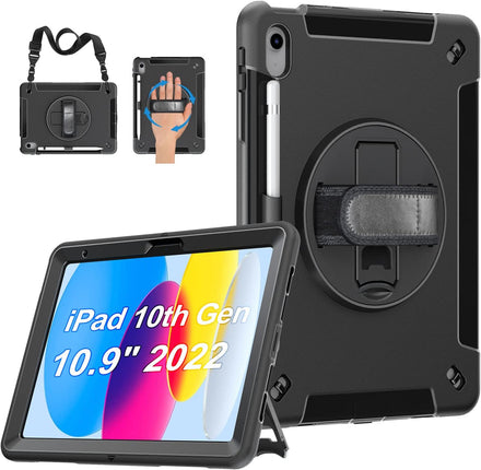 Rugged Shockproof Outdoor Case for iPad A16 (2025) / iPad 10th Gen (2022) 10.9"