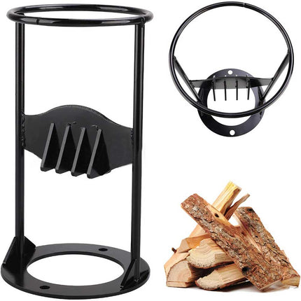 Home Log Wood Cutter Christmas Firewood Kindling Splitter Racker Ornament Tool