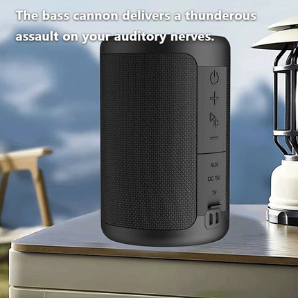 Small Mini Bluetooth Speaker Portable Wireless, Heavy Bass Loud Sound with RGB LED Light
