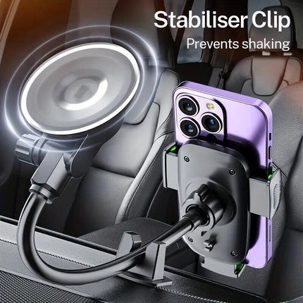 Gooseneck Phone Holder Suction Mount for Car Windscreen or Dashboard Long Arm