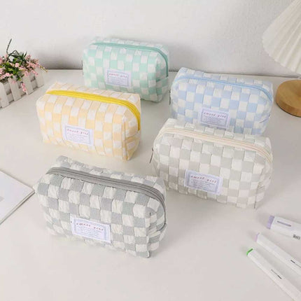 Large Capacity Pencil Case Zipper Pen Storage Bag Portable Pencil Box Gift