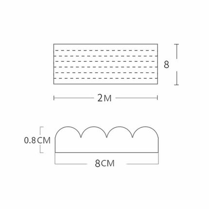 2M Baby Safety Foam Bumper Strip, Table Desk Edge & Corner Protector Guard
