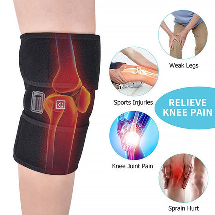 USB Heated Knee Pad Electric Knee Winter Keep Knee Warm Arthritis Pain Relief