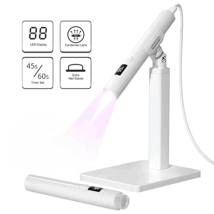 Mini UV LED Nail Lamp Portable Polish Curing Gel Dryer Light With