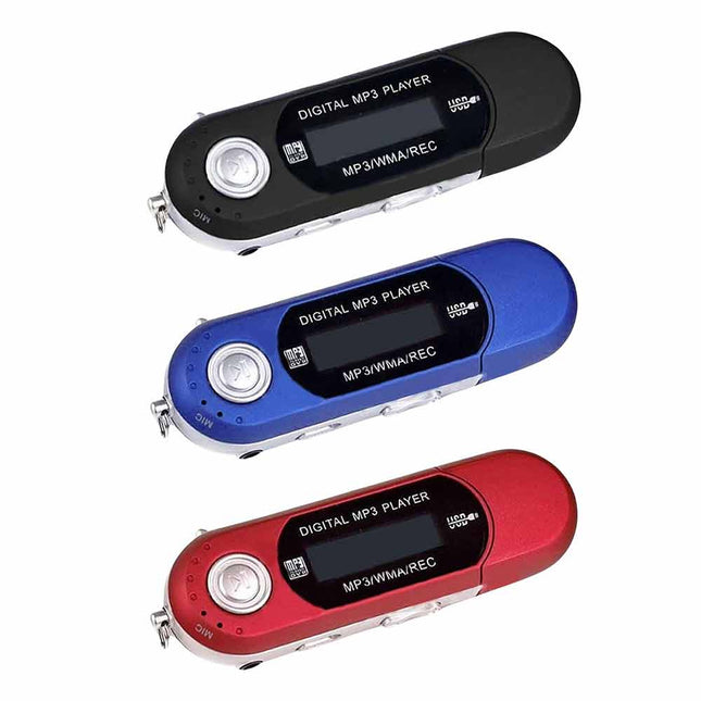 4G 8G Portable USB MP3 Music Player w/ Digital LCD Screen FM Radio Rechargeable