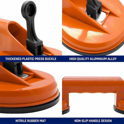 50kg Dual Suction Cup Glass Tile Lifter, Multi Purpose Sucker Puller Tool