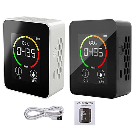 CO2 Monitor with Temperature Humidity Sensor, Air Quality Tester, CO2 Detector