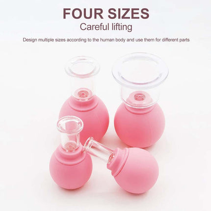 4PCS Facial Cupping Set Glass Face Massage Skincare Tool