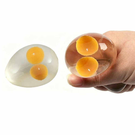 4Pcs Soft Squeeze Vent Egg Toys, Stress Relief Squishy Anti-Anxiety Decompression Balls