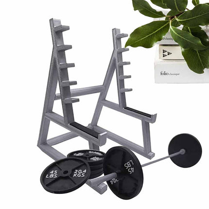 Funny Barbell Rack Pen Holder Gym Theme Desk Pen Organizer Squat Rack Pen-Holder