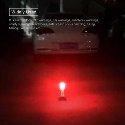 2PCS LED Car Emergency Roadside Warning Flash Strobe Lights Safety Beacon Flares