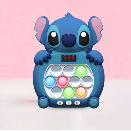 Stitch Pop Push Game Controller Sensory Fidget Electronic Sound Light Kids Toys