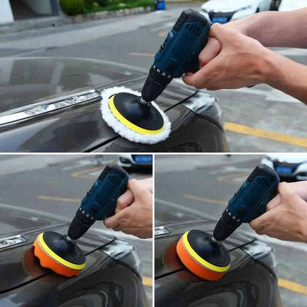 22pcs Buffing Waxing Polishing Sponge Pads Kit Set For Car Polisher Clean Drill