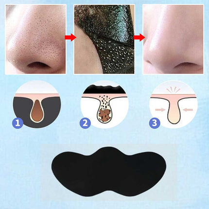 50PCS Nose Pore Strips Blackhead Removal Unclog Pores Deep Cleansing Head