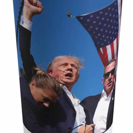 Tumbler 20oz-trump fight
shot Insulated car cup