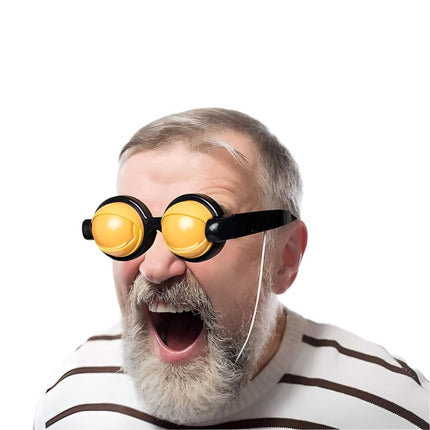 Toy Pranks Adult Kids Funny Glasses Crazy Eyes Props Party Eyewear Crazy Blink