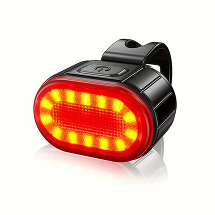 2PCS Super Bright Bike Light Set, Front & Rear LED Lights, Waterproof Bicycle Torch Lamps for Safe Night Riding