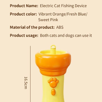 Electric Cat Teaser Toy with Eject & Retrieval, Interactive Play for Indoor Cats