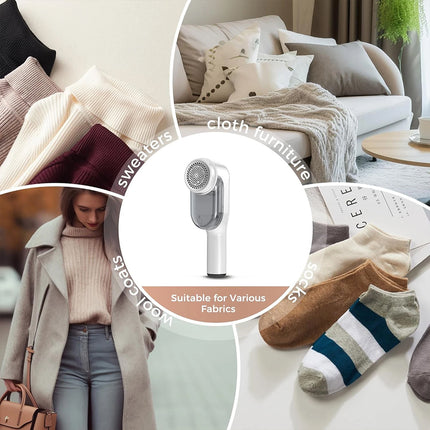 Electric Clothes Lint Remover Fabric Shaver to Remove Bobbles & Fluff Easy-to-Use Debobbler