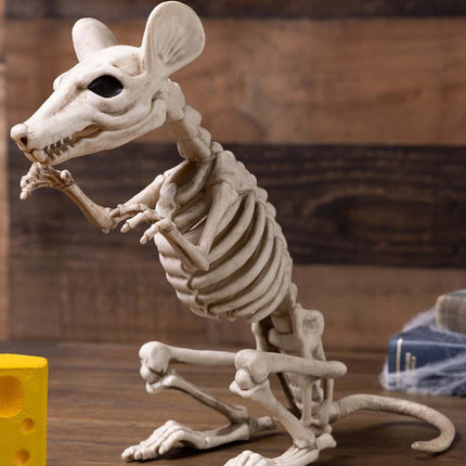Giant 30cm Rat Skeleton Halloween Decoration Realistic Bones Scary Party Props