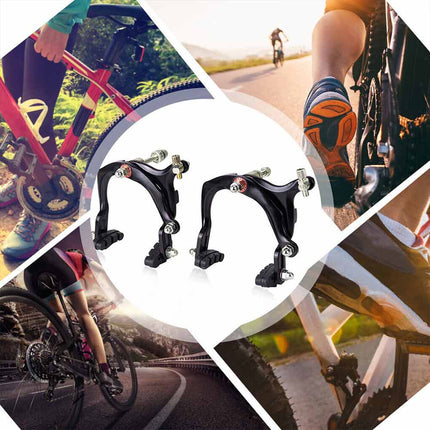 1Pair Bicycle Brakes Long Arm Caliper C Brake Blocks for Vehicle Road Bike