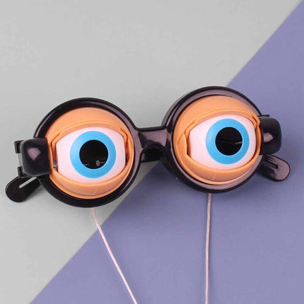 Toy Pranks Adult Kids Funny Glasses Crazy Eyes Props Party Eyewear Crazy Blink