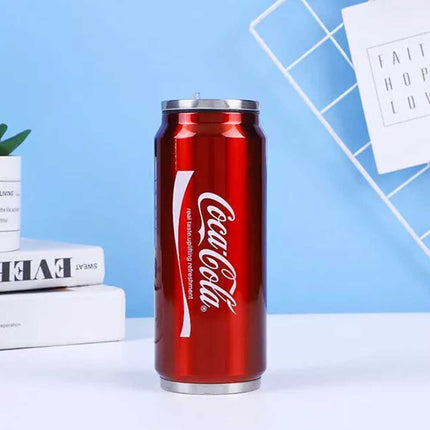 500ML Stainless Steel Coca Thermos Insulated Water Bottle Travel Mug Cup