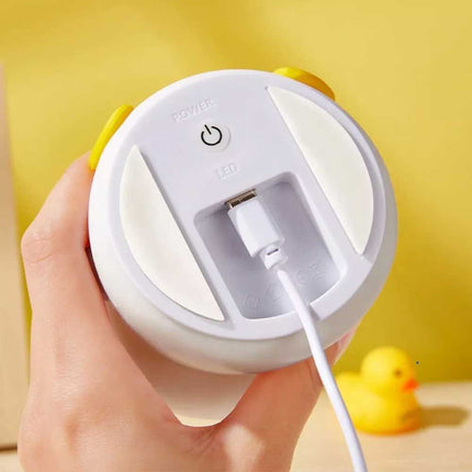 Silicone LED Night Light Duck Touch Bedside Lamp Kid Bedroom USB Rechargeable