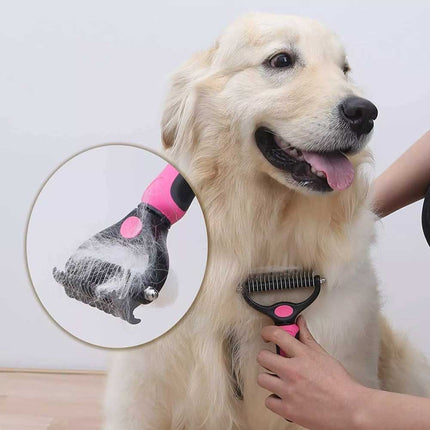 Professional Pet Dog Cat Comb Brush Dematting Undercoat Grooming Comb Rake Tool