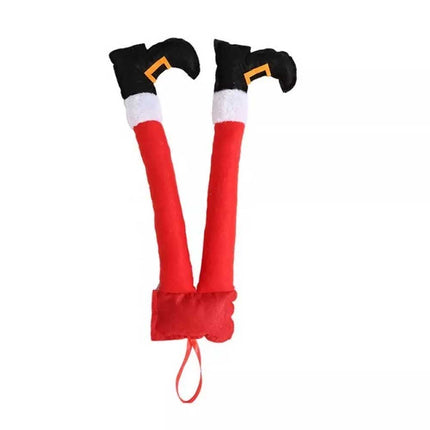 Christmas Auto Truck Santa Elf Legs Car Hanging Decor Stuffed Xmas Ornaments