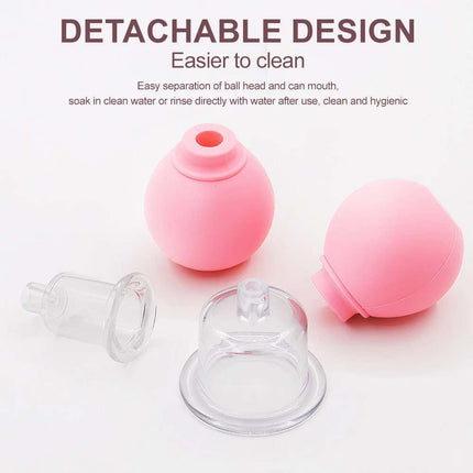4PCS Facial Cupping Set Glass Face Massage Skincare Tool