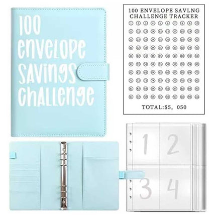 100 Envelope Challenge Budget Planner A5 Money Saving Cash Challenge Book