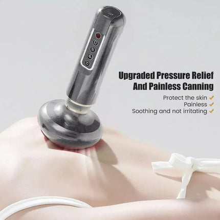 12 levels Electric Cupping Massager Vacuum Suction Cup GuaSha Anti Cellulite USB Charging