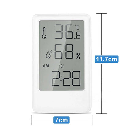 Digital Humidity Indoor Hygrometer Thermometer Temperature Meter Alarm Clock