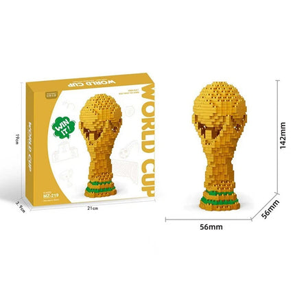 500Pcs World Cup Trophy Building Blocks Kids Educational DIY Construction Toy Gift