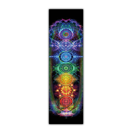 150cm 7 Chakra Wall Hanging Meditation Tapestry Yoga Reiki Spiritual Home Decor