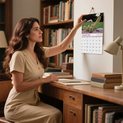 Month-to-View 2026 Wall Calendar, Nature's D*ck Pics Gag Gift