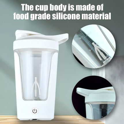 Electric Protein Powder Shaker Bottle USB Rechargeable Mixing Cup Coffee Mug