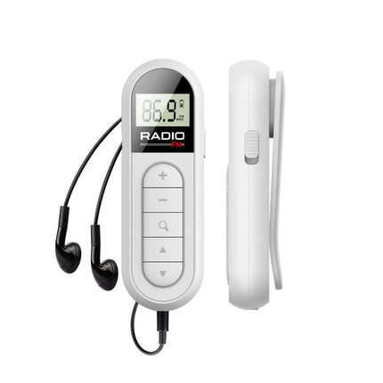 Rechargeable Mini FM Radio Portable Clip On Design for Racing Tour Guide Outdoor Use