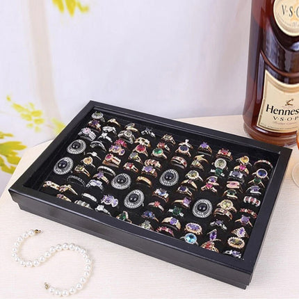 100-Slot Jewellery Earring Storage Box, Display Organiser Tray Holder, Rings Not Included