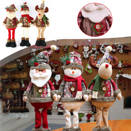 50cm Christmas Doll Santa Claus Snowman Elk Table Ornament Hanging Xmas Party