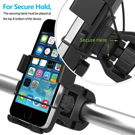 360°Rotation Mobile Phone Holder Handlebar Mount for Motorcycle Bicycle Bike