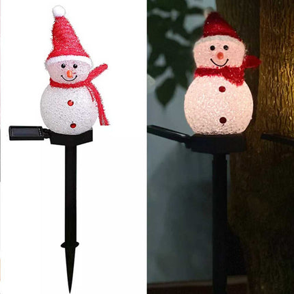 Solar Powered LED Snowman Light Decors Outdoor Garden/Yard Stake Lamp Christmas
