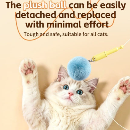Electric Cat Teaser Toy with Eject & Retrieval, Interactive Play for Indoor Cats